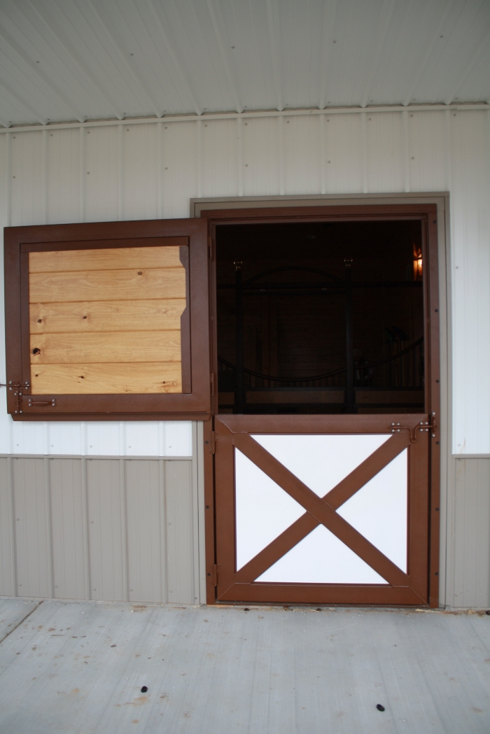 Dutch Style Exterior Wooden Barn Doors - Rockin J Equine