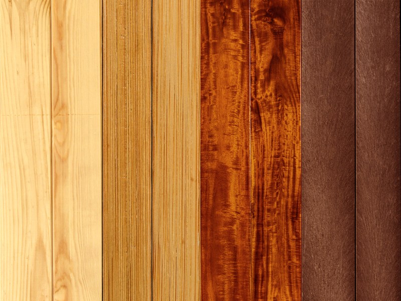 Traditional pine, bamboo, brazilian hardwood, or synthetic wood